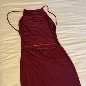 Windsor Burgundy Mini Dress